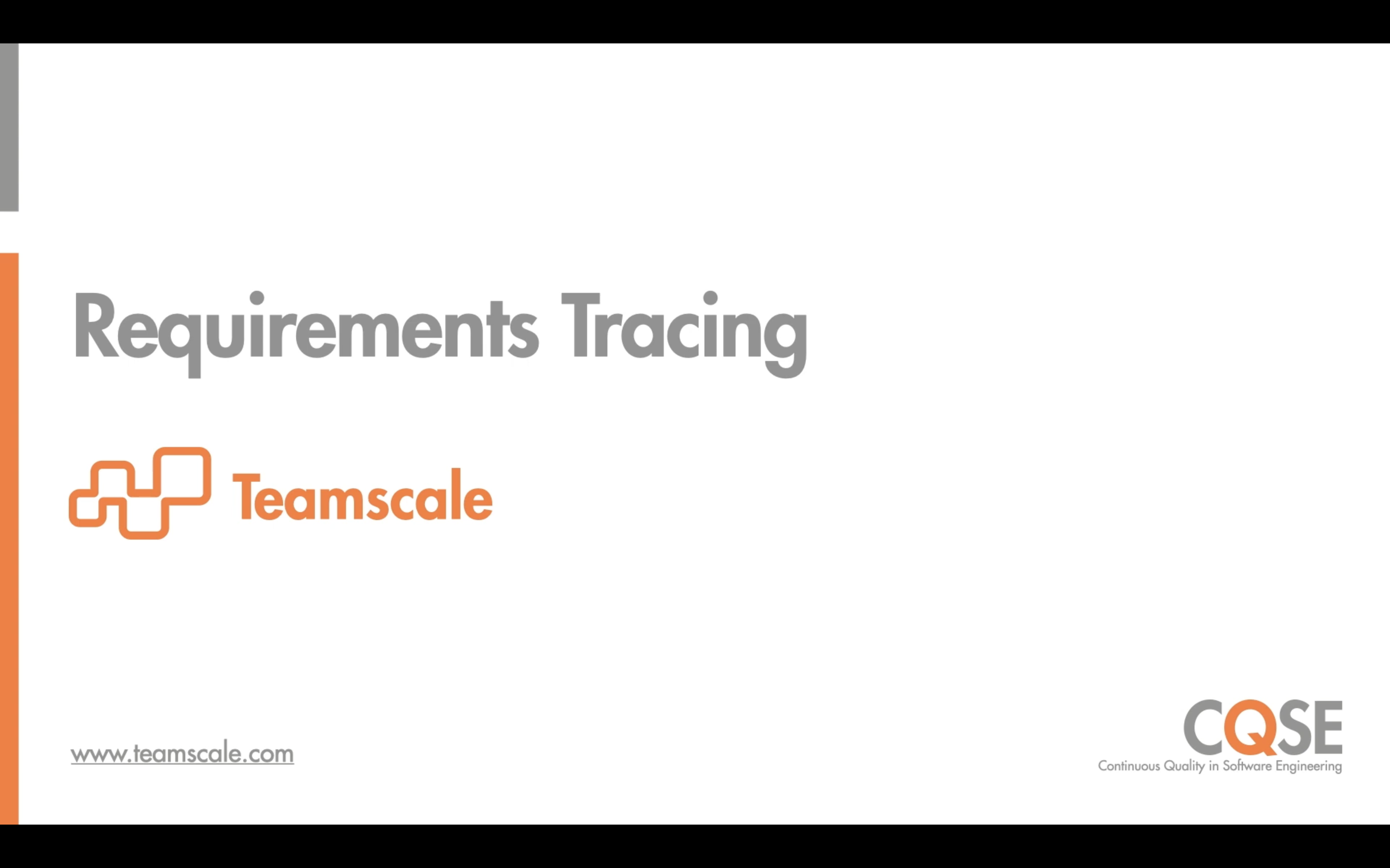 Agile Requirements Tracing: Trace requirements with ease | Teamscale
