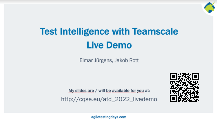 Test Intelligence with Teamscale - Live Demo