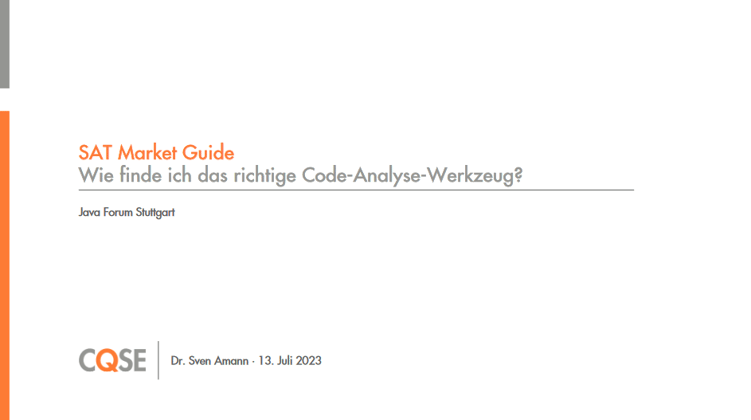 SAT Market - Guide: Wie finde ich das richtige Code-Analyse-Werkzeug?
