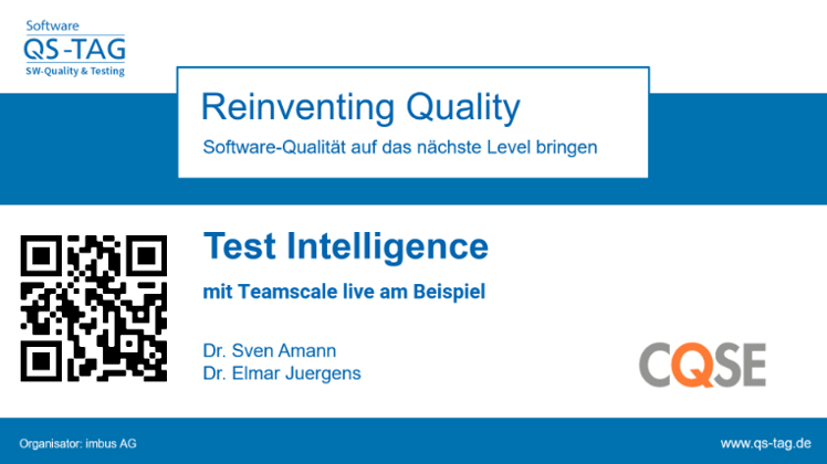 Test Intelligence mit Teamscale live am Beispiel