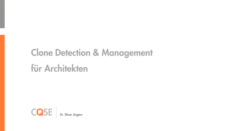 Clone Detection & Management für Architekten