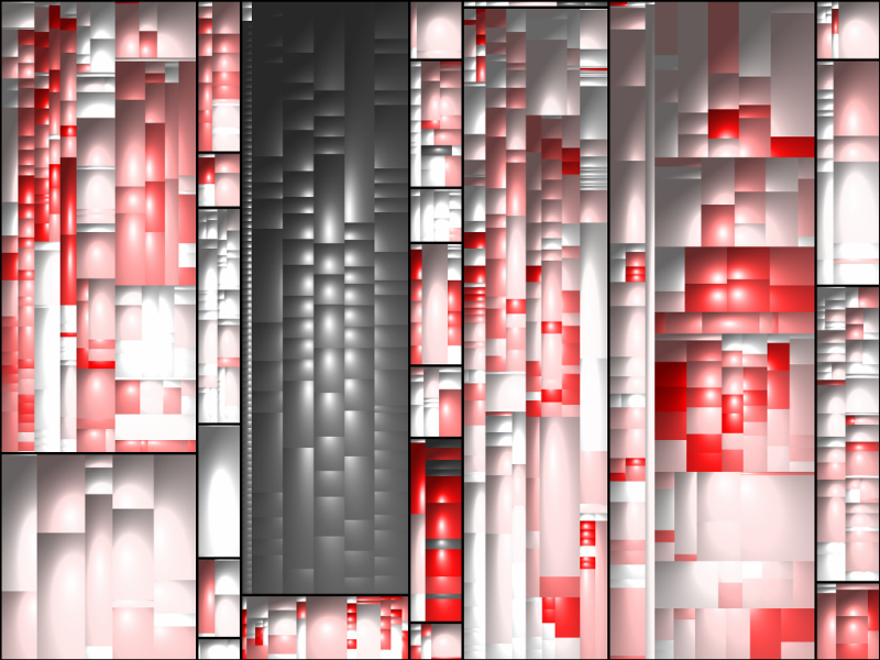 Treemap construction step 4: use color for amount of cloning